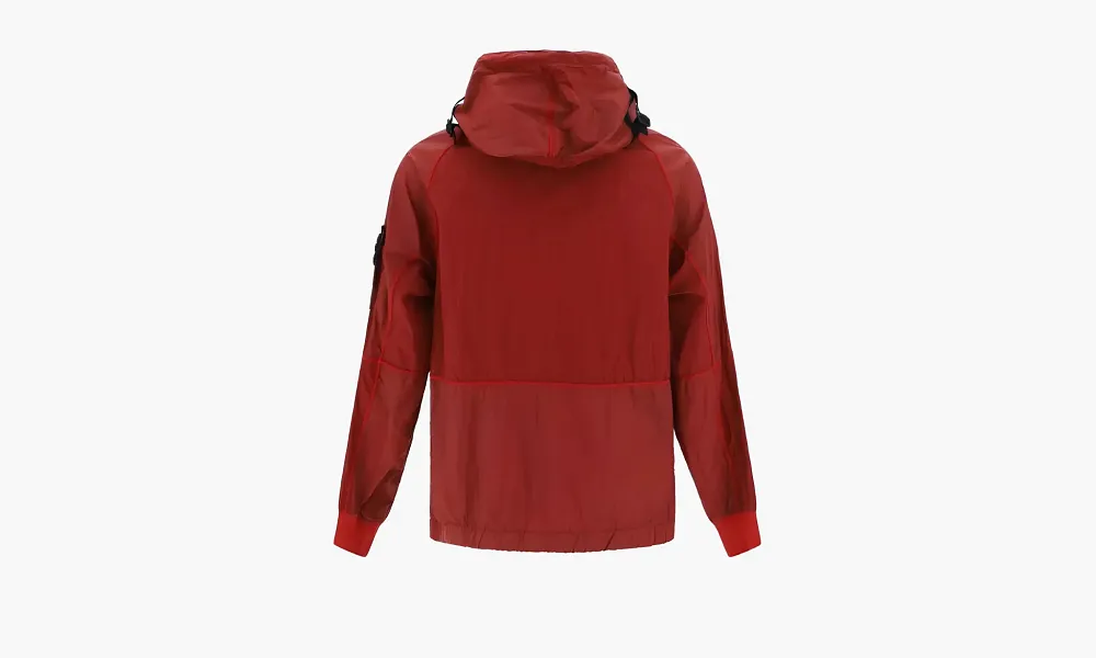 Stone Island Nylon Metal Watro-tc Hooded Jacket Red