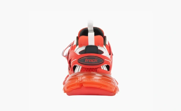 Balenciaga Track Clear Sole Low-Top Sneakers Red 