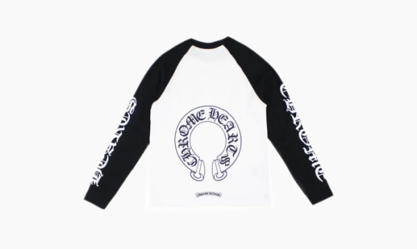 Chrome Hearts Horseshoe Baseball Shirt White / Black 