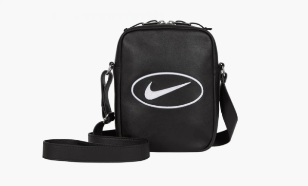 Supreme x Nike Leather Shoulder Bag Black 