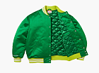 Supreme x Mitchell & Ness Satin Varsity Jacket Green