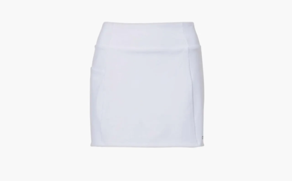 Alo Yoga Airbrush High-Waist Good Form Tennis Skirt White 