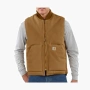 Carhartt V01 FIRM DUCK INSULATED RIB COLLAR VEST RELAXED FIT 