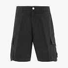 Stone Island Cotton Rep Cargo Shorts Black