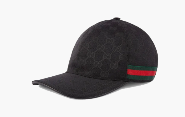 Gucci Original GG Canvas Baseball Hat with Web Black 
