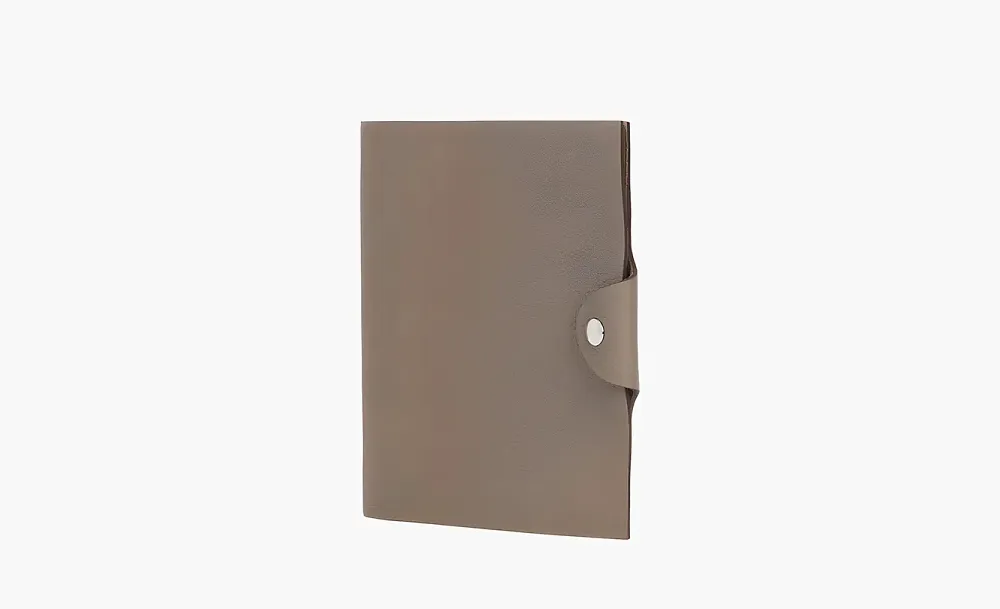 HERMES Togo Calfskin Storage Bag Unisex Brown