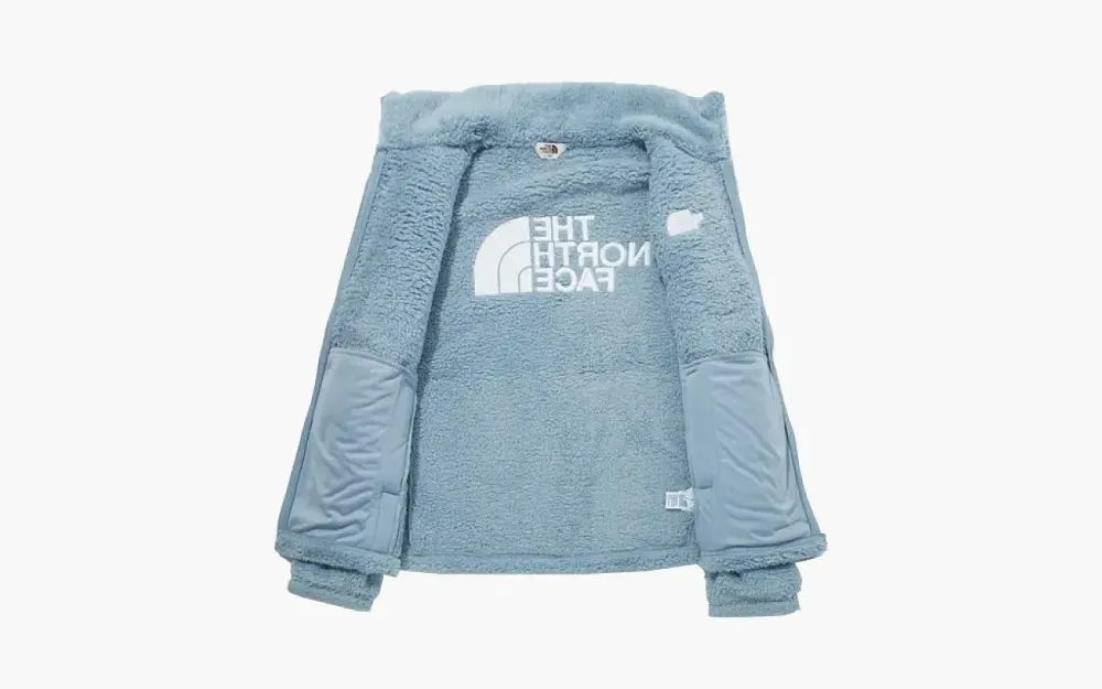 The North Face Comfy Fleece Zip Up Powder Blue