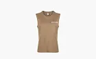 Sporty & Rich logo-print Cotton Tank Top Brown
