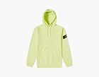 Stone Island Garment Dyed Popover Hoodie Lemon