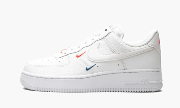 Air Force 1 LO '07 MNS WMNS Mini Swooshes - Summit White / Solar Red 