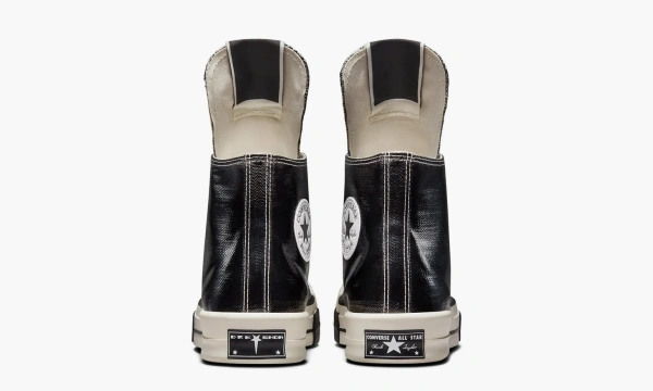 Rick Owens X Converse Drkshdw Turbodrk Chuck Taylor All-star 70 HI Black Lacquered Denim 