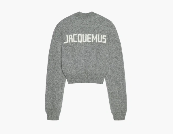 Jacquemus La Maille Sweater Grey  Jacquemus La Maille Sweater Grey