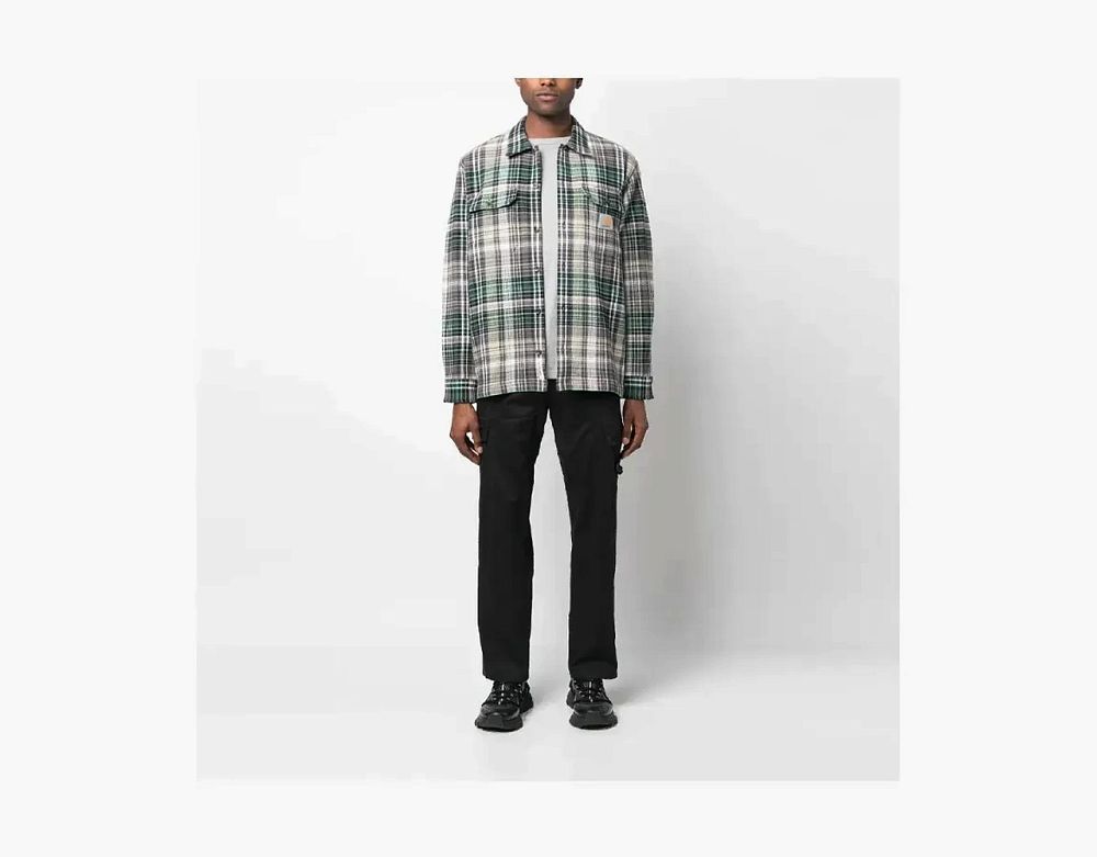 Carhartt WIP Check Flannel Shirt Green