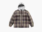 Supreme x Dickies Plaid Hooded Zip Up Shirt Black