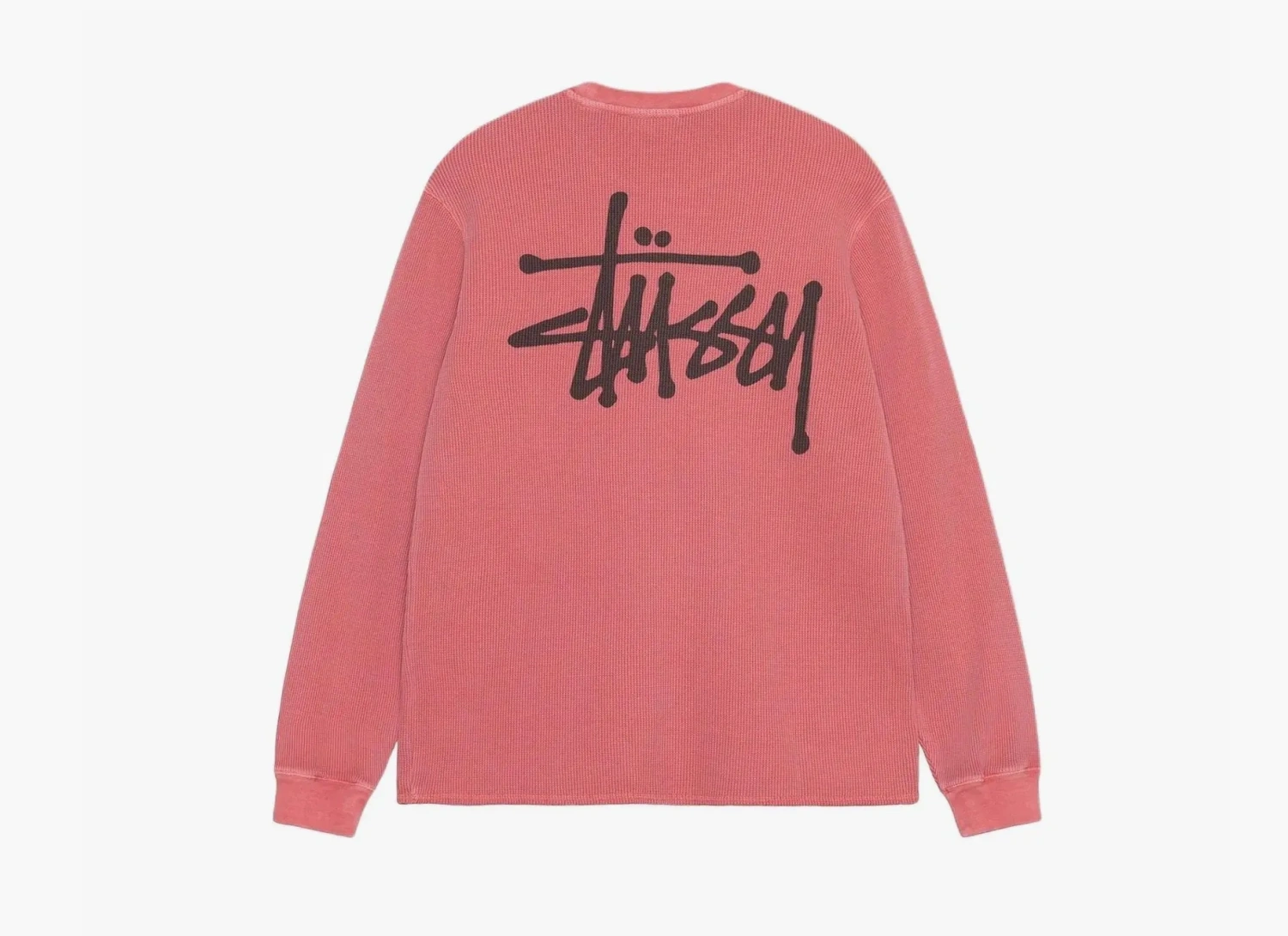Stussy Basic Stock Long Sleeve Thermal Berry 