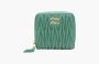 Miu Miu Bifold Wallet Matelassè "Green" 