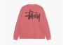 Stussy Basic Stock Long Sleeve Thermal Berry 