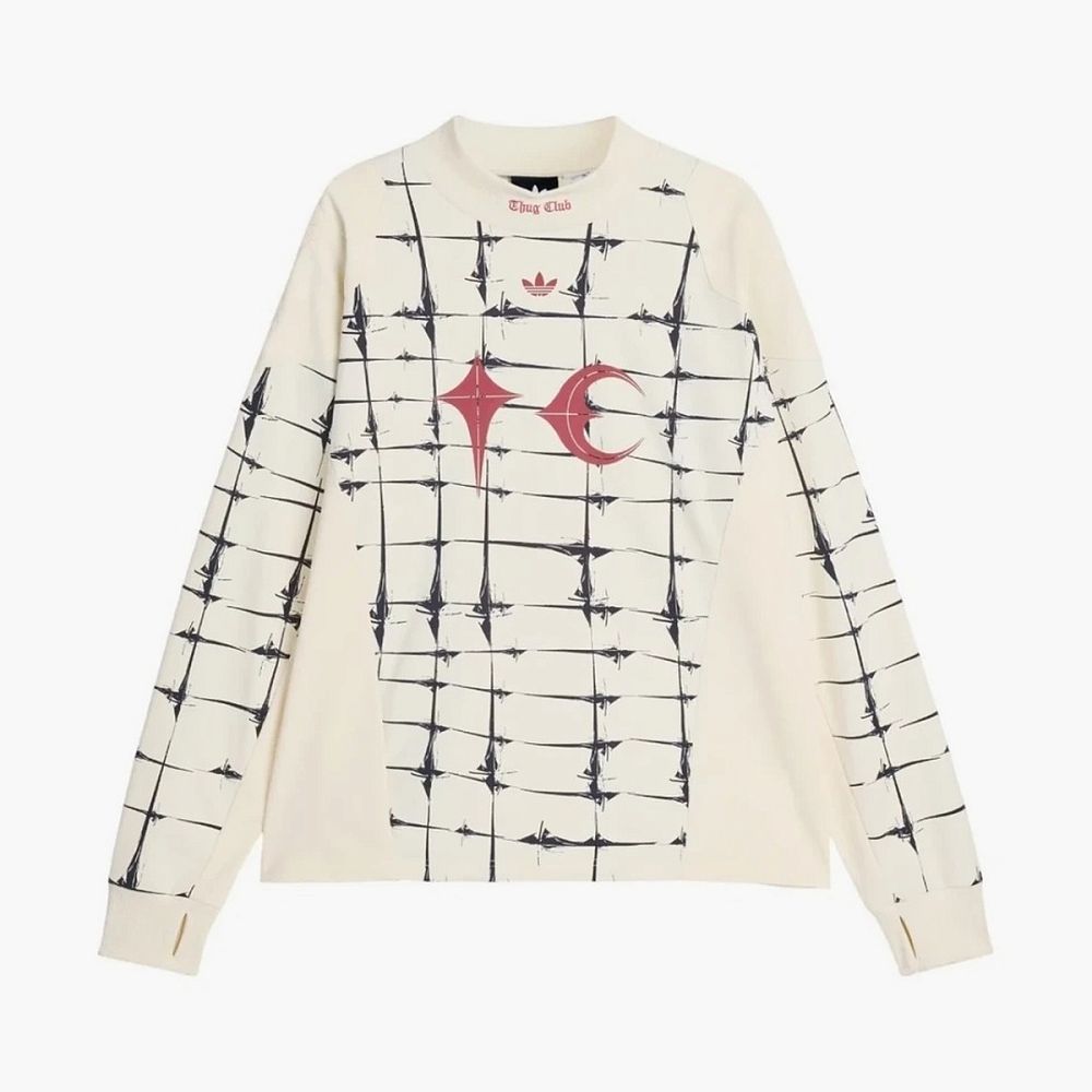 Adidas Originals x Thug Club Goalie T-Shirt Long Sleeve Cream White
