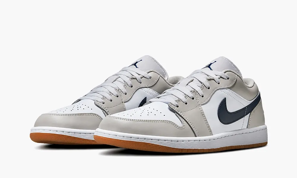Air Jordan 1 Low Midnight Navy Neutral Grey