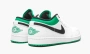 Air Jordan 1 Low White Lucky Green Black 