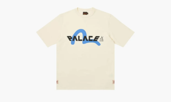 PALACE X Evisu Logo T-shirt White 
