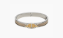 Hermes Mini Clic Chaine d'Ancre bracelet "Silver/Umber" 