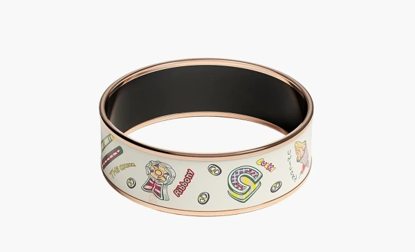 Hermès Funny Ice Cream bangle White 