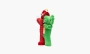 Kaws Kachamukku Vinyl Figure Green Red 