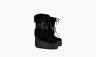Moon Boot Icon Faux Fur Black