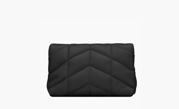 Saint Laurent Pouch In Quilted Lambskin Small Black 