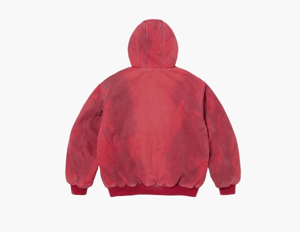 Supreme Reflective Arc Hooded Work Jacket Red 