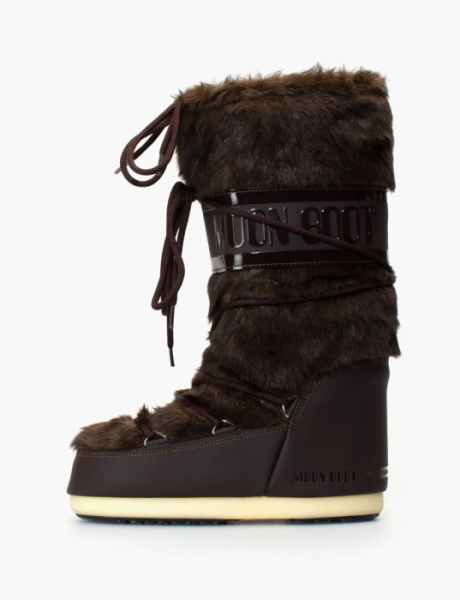 Moon Boot Classic Faux Fur Brown 