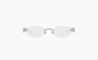 Gentle Monster Metal Gemstone Oval Eyeglass Frames Unisex Silver 