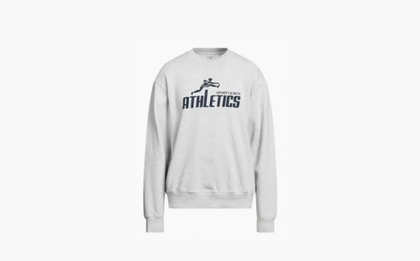 Sporty & Rich 90S Athletics Crewneck Sweatshirt Grey 
