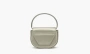 Diesel 1DR Iconic Mini Bag Metallic Leather Grey 