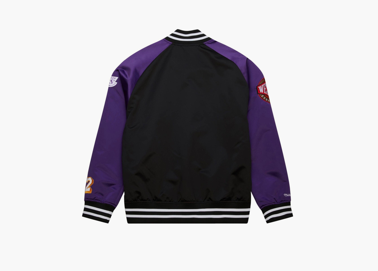 Mitchell & Ness x Los Angeles Lakers Lightweight Satin Jacket Purple 