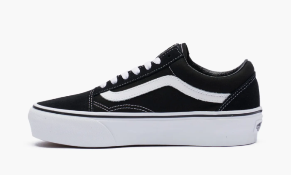 Vans Old Skool Platform Black White 