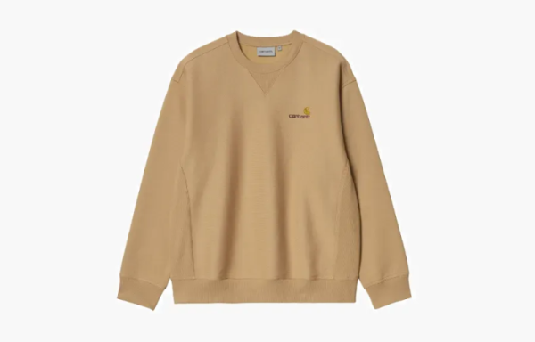 Carhartt WIP American Script Sweatshirt Dusty H Brown 