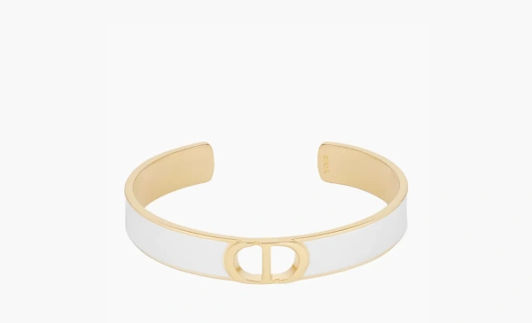 Dior Metal Bangles Gold WMNS White 
