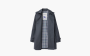 Burberry Short Cotton Blend Trench Coat "Gray" 