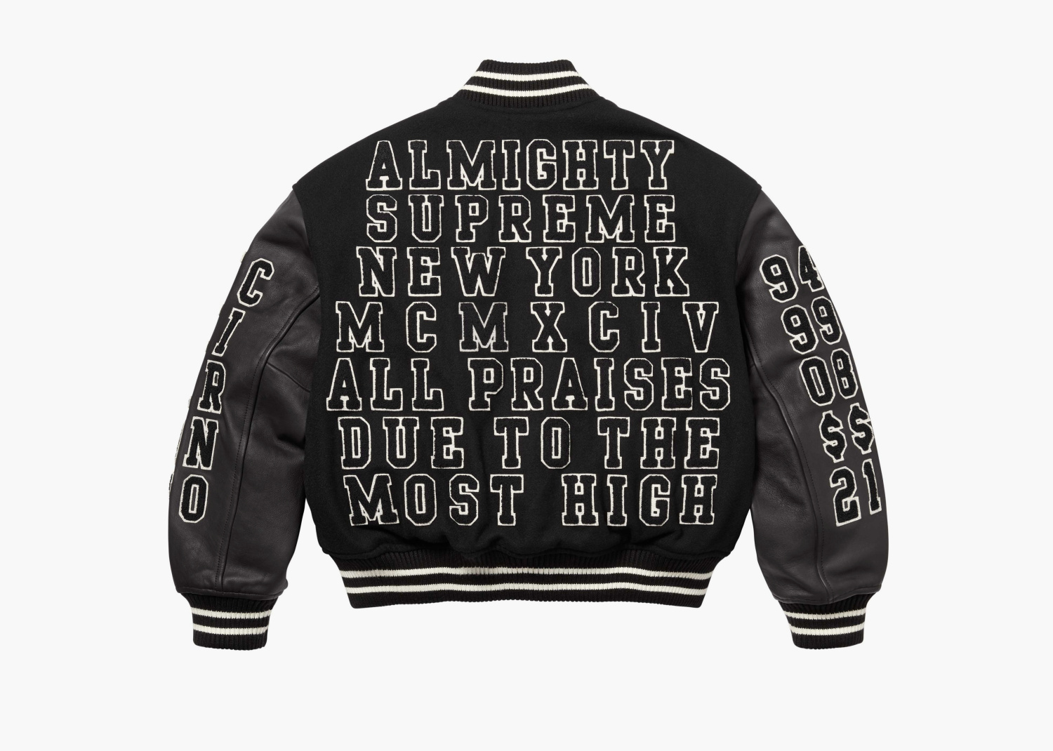 Supreme Praises Varsity Jacket "Black" 