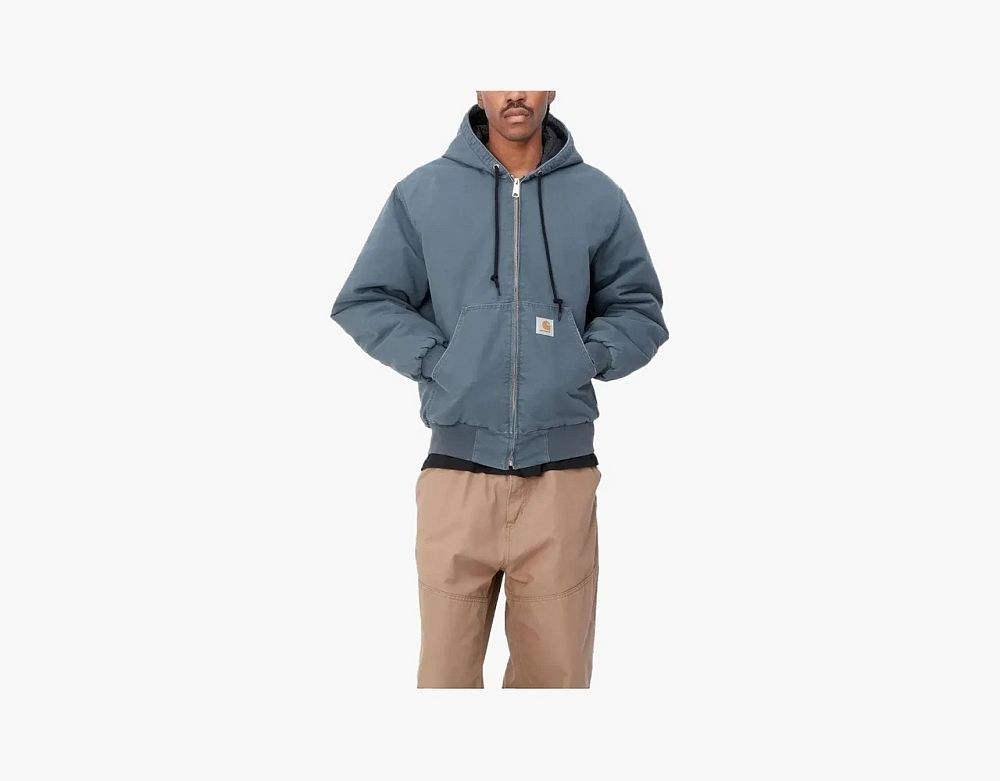 Carhartt WIP Active Jacket Hooded Blue Grey