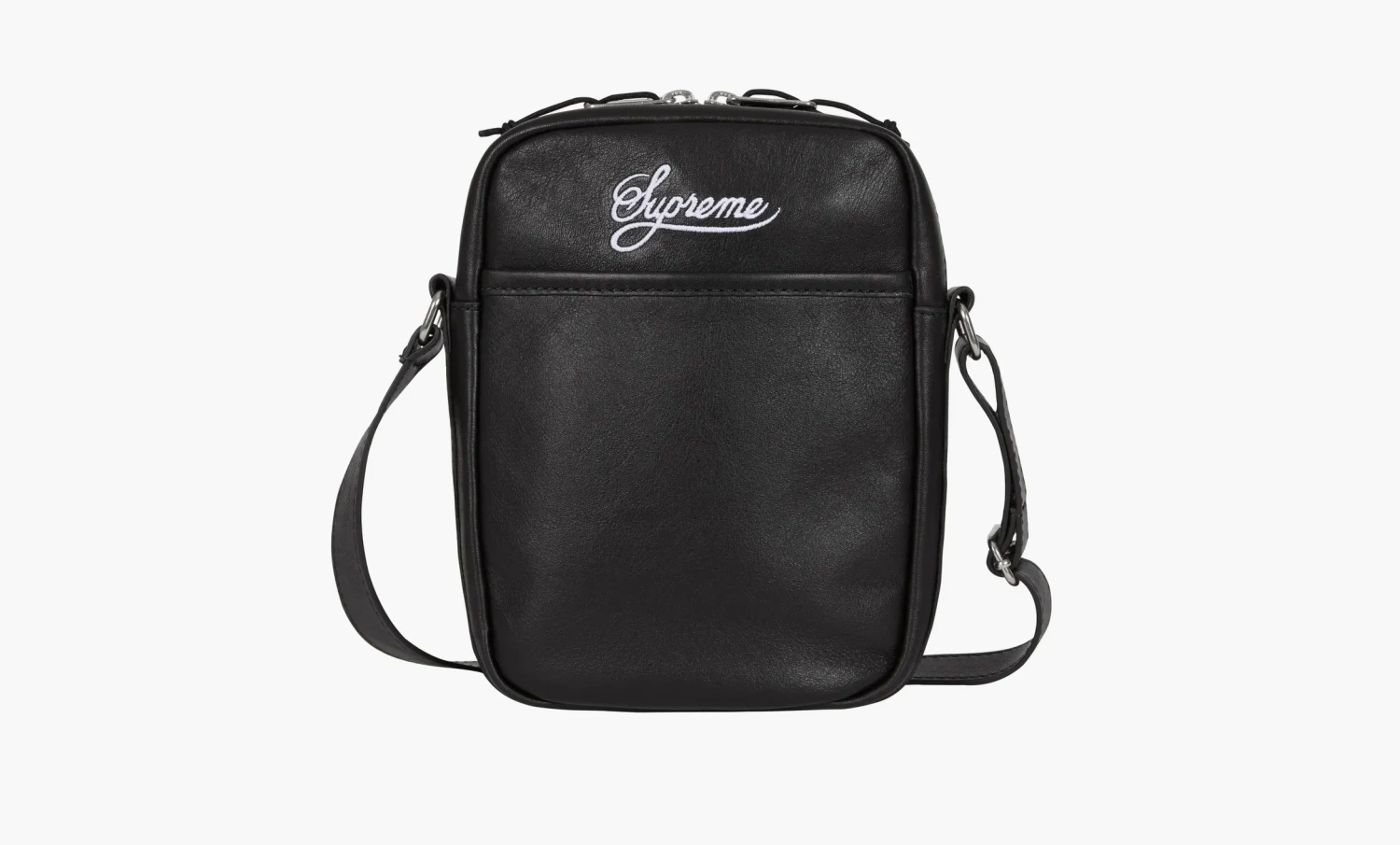 Supreme x Nike Leather Shoulder Bag Black 