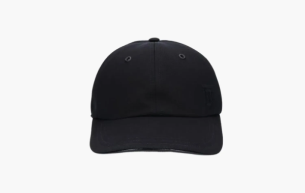 Burberry Embroidered Monoghram Gabardine Cap Black 
