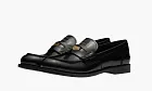 Miu Miu Brushed Leather Loafers Black
