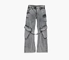 Acne Studios Potinal Canvas Cargo Pants Washed Anthracite