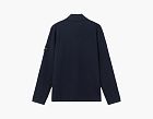 Stone Island Micro Stitch Soft Organic Cotton Long-Sleeve Polo Navy Blue