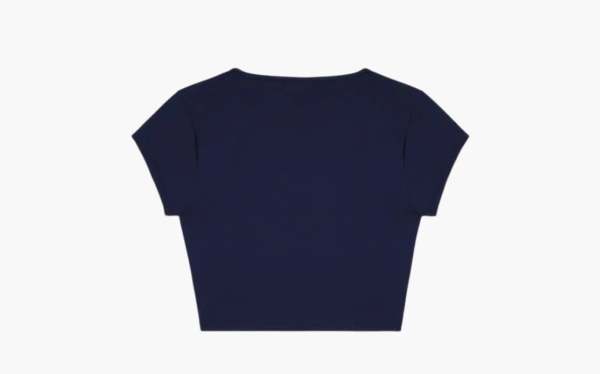 Sporty & Rich Activewear Serif Logo Training Tee WMNS Marine Blue 