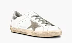 Golden Goose Superstar WMNS White Silver Heel