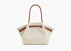 JW PEI Hana Medium Tote Bag Brown Canvas